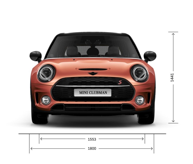 MINI Cooper - mặt trước - kích thước