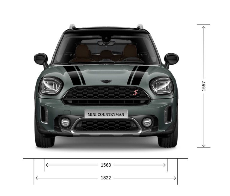 MINI Countryman - mặt trước - kích thước