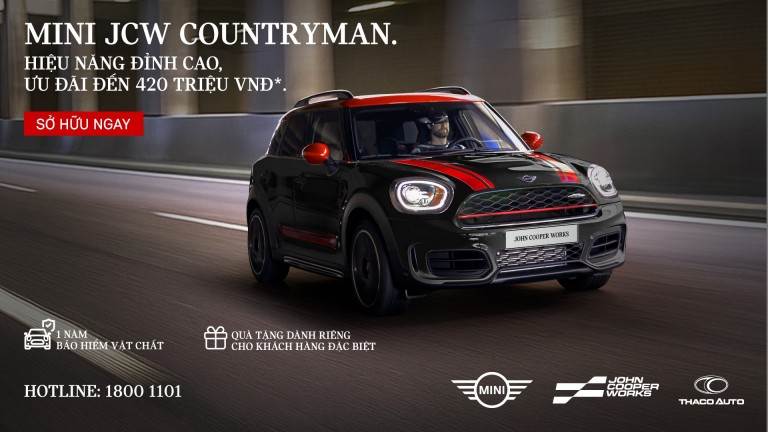 MINI JCW Countryman ưu đãi lên đến 420 triệu đồng