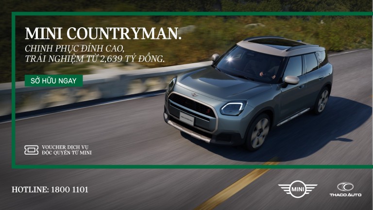 MINI Countryman: Chinh phục mọi đỉnh cao, giá sở hữu từ 2,639 tỷ đồng.