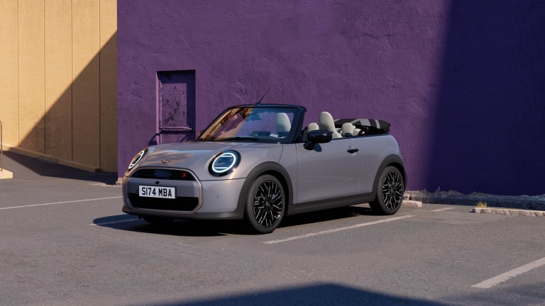 MINI CONVERTIBLE – Blue sky and palms